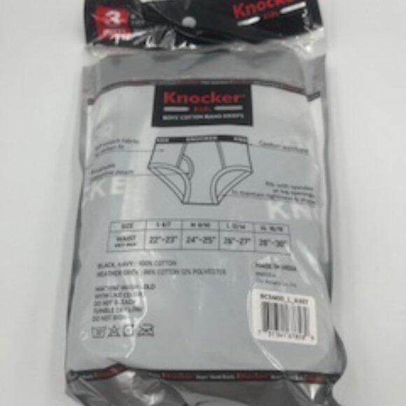 NEW Knockers Kids Cotton Briefs Boys 3 Piece Packages Set Of 2 Total 6 Size larg - Picture 3 of 4